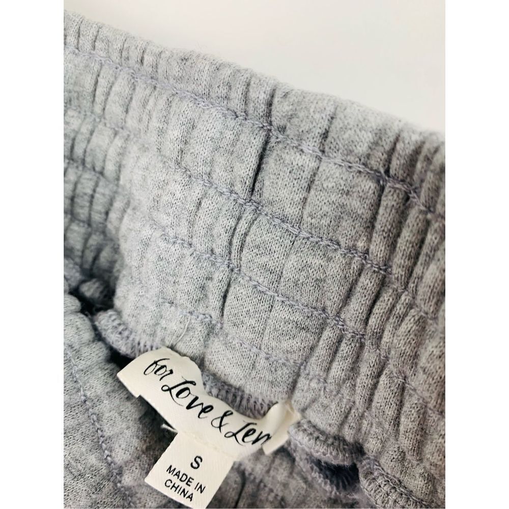 For Love & Lemons Women's Drawstring Jogger Sweatpants Gray Size Small - Picture 4 of 6